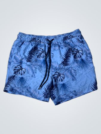 THREADBARE SWIM Herren Palmblatt-Swimshorts
