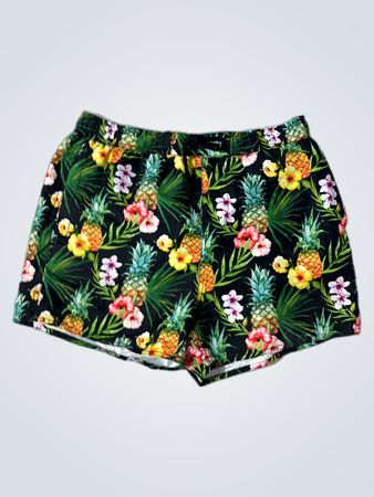 Another Influence Ananas- und Blumenmuster-Shorts
