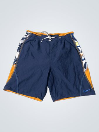 Nike Herren Navy Blau Schwimmshorts mit floralen Akzenten