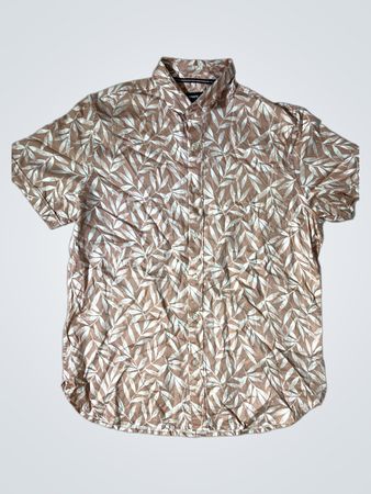 Max Slim Fit Kurzarm-Hemd mit Knöpfen