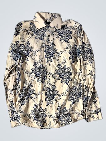 MONTASINNI Designed in Italy Herren Langarmhemd mit Knöpfen