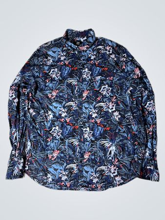 H&M Relaxed Fit Floral Print Langarmshirt