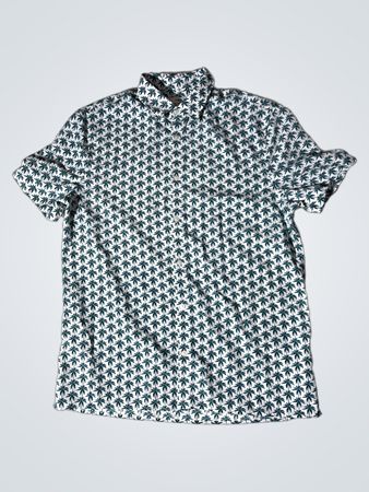 M&S Kurzarm-Hemd mit Palmenbaumdruck