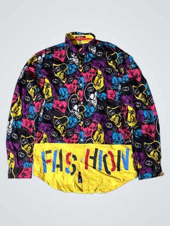 Fashion Studio Slim Fit Skull Print Shirt
