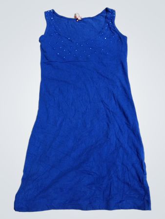 Chicwish Blue Sleeveless Dress with Sequins and XS Label