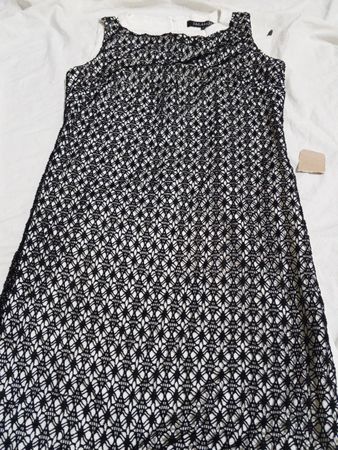 Top Secret Woman Black and White Dress