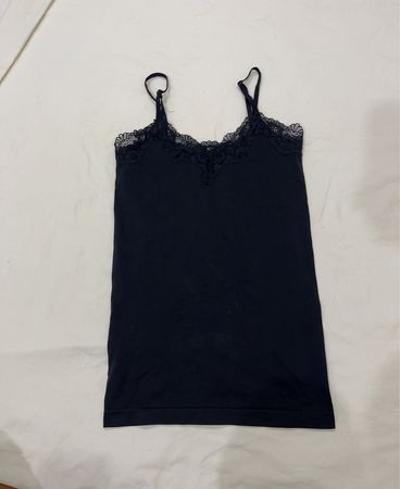 SECRET POSSESSIONS Black Lace Trim Cami