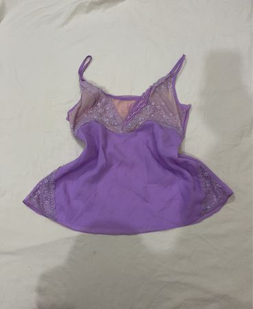 Purple Lace Trim Cami
