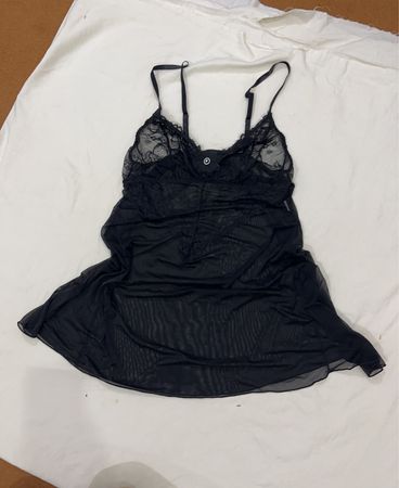 Black lace chemise