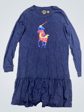 Polo Ralph Lauren Langarmkleid mit Rüschensaum