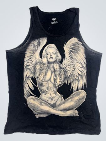 SHAKA WEAR Marilyn Monroe Tattoo Grafik Tank Top