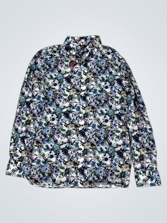 M&S Luxury Tailored Long-Sleeve Floral Shirt