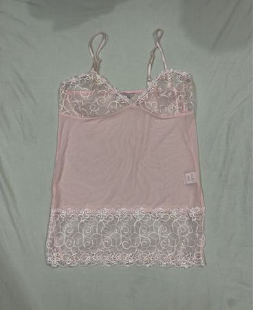 e-vie Pink Lace Trim Slip