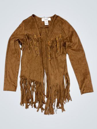 Brown Suede Fringe Jacket