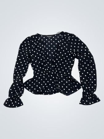 Blouse peplum à pois Miss Selfridge