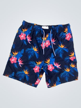 Herren Bade-Shorts mit tropischem Druck