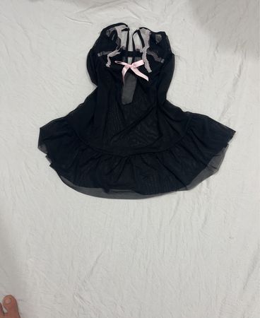 Ann Summers Black Mesh Babydoll