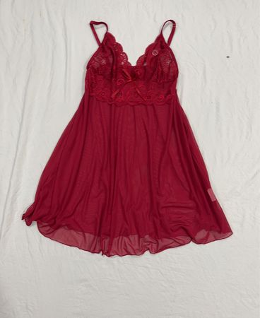 Rotes Babydoll-Unterwäsche
