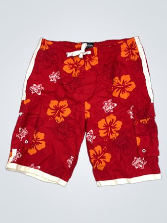 HOPE & HONOUR INTERNATIONAL CLOTHING COMPANY Authentische Kleidung Seit 1963 Rote Bademode mit Blumenmuster