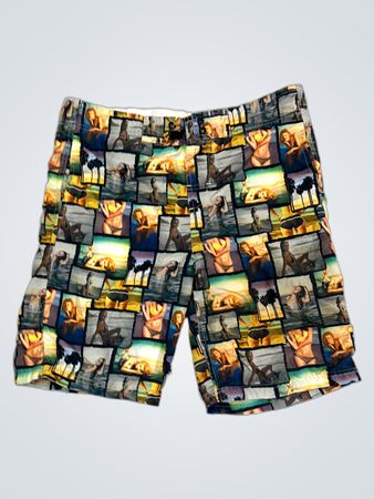 Boardshorts mit Collage-Print