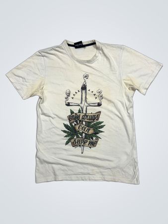 Tealer T-Shirt mit Grafikdruck