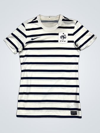 Frankreich FFF gestreiftes Fußballtrikot