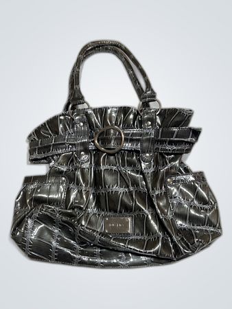 Laura Jones Gray Handbag