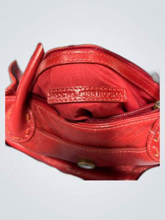John Rocha Red Leather Handbag