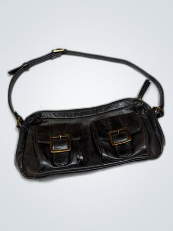 Ralph Lauren Alpha Leather Shoulder Bag