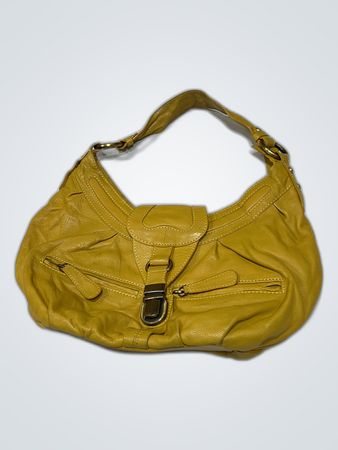 Tommy Kato Yellow Leather Shoulder Bag
