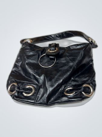 Black Leather Shoulder Bag