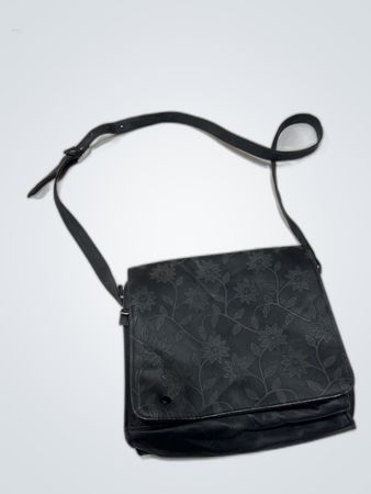 Black Floral Small Handbag