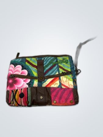Desigual Printed Patchwork Shoulder Bag