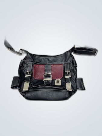Black Leather Shoulder Bag