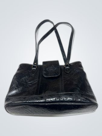 Carhartt Black Leather Tote Bag