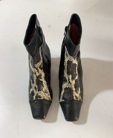 Saint Laurent Snakeskin Ankle Boots