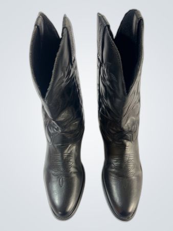 Unbranded Black Leather Cowboy Boots