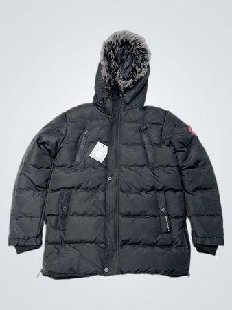 Canada Goose Black Puffer Jacket with Fur Hood