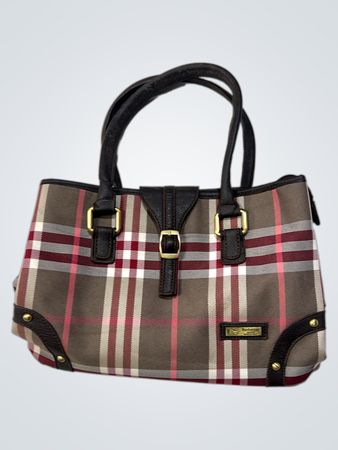 Burberry Plaid Tote Bag