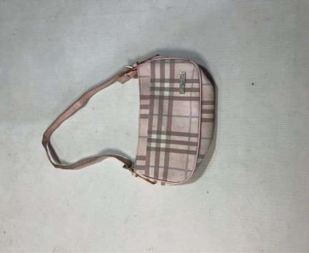 Burberry of London Pink Plaid Shoulder Bag