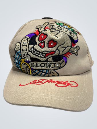 Ed Hardy Kill Slowly Graphic Trucker Hat