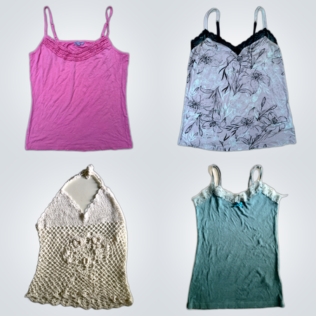 Collezione Bundle di Top in Cami alla moda degli anni '90