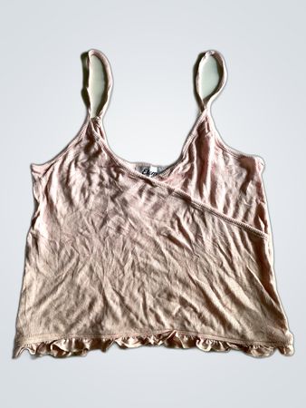 Etam Ribbed Pink Tank Top
