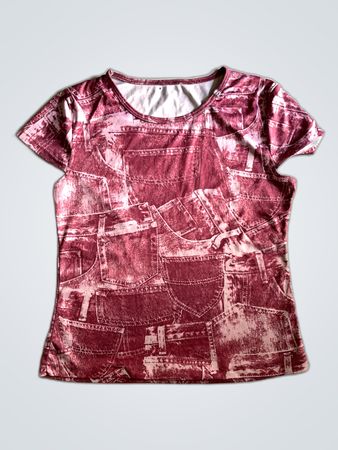 GAP Printed Denim Pocket T-Shirt