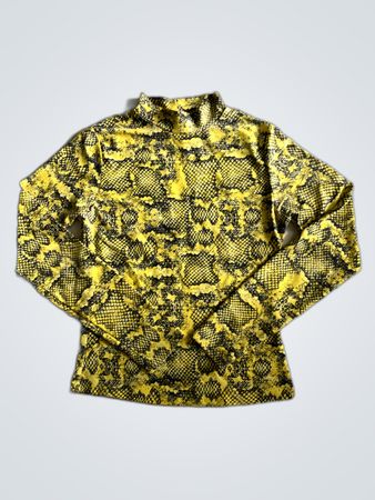 Tally Weijl Snake Print Turtleneck Top