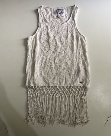 Superdry Embroidered Fringe Tank Top
