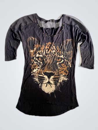H&M Printed Leopard Blouse