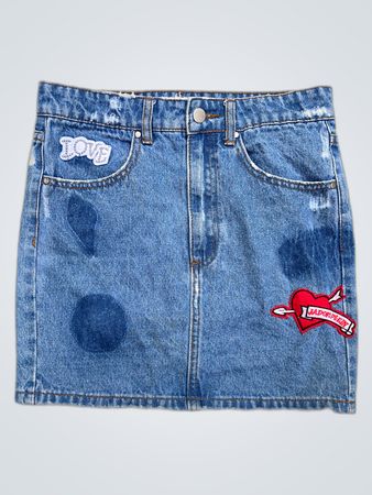 Valleygirl Denim Mini Skirt