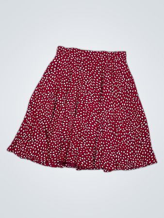 SLY Red Polka Dot Mini Skirt