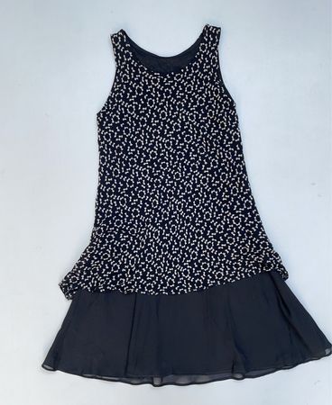 Unbranded Black Bow Print Sleeveless Mini Dress